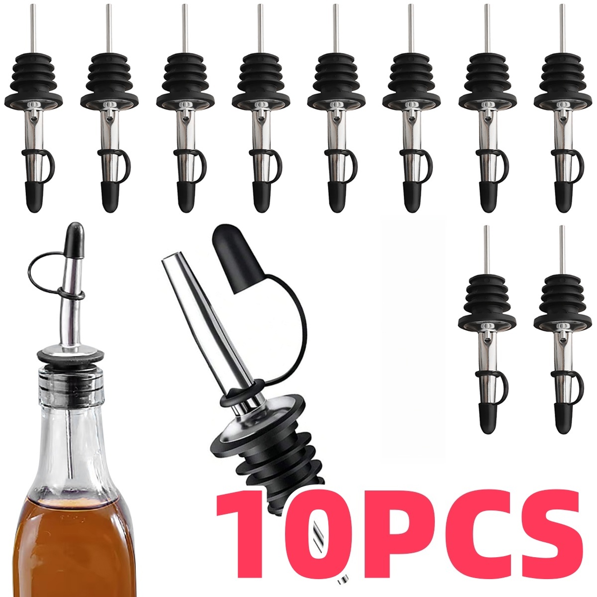 Wine Aerator Pour - Paslanmaz Çelik Şarap Kabı, Şarap Şişesi